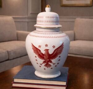 Ethan Allen Americana Ginger Jar